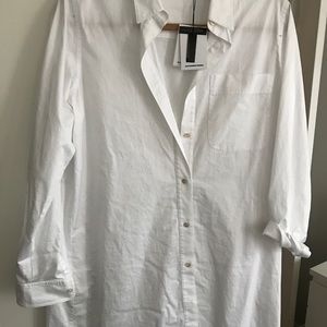 Alexander Wang White Shirt Dress